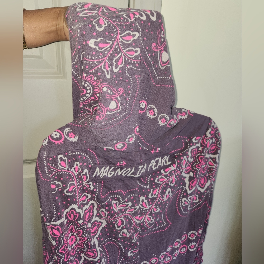 New magnolia pearl stargazer cardi purple pink bandana cardigan OS Karesa ithaca - Picture 15 of 16